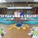 10 FAVORITES ON A CRUISE TOWEL ART CRUISE SHIP