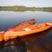 handmade white cedar canoe