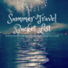 SUMMER TRAVEL BUCKET LIST LAKE SCENE with fireworks