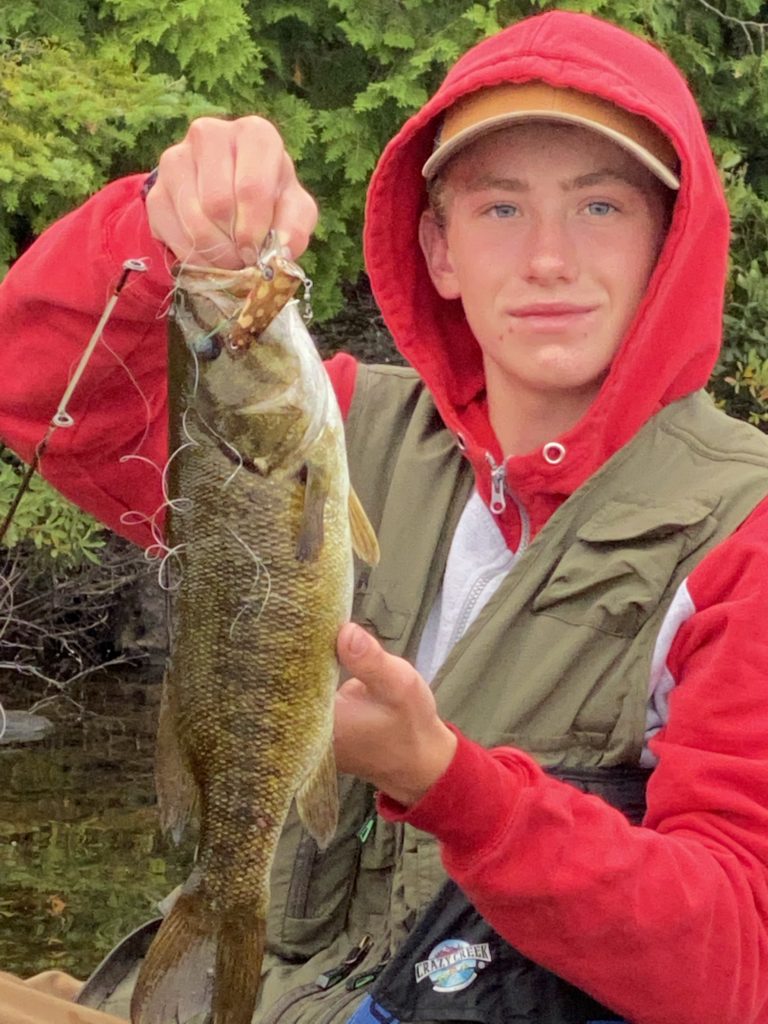 Check out the lure he made!
