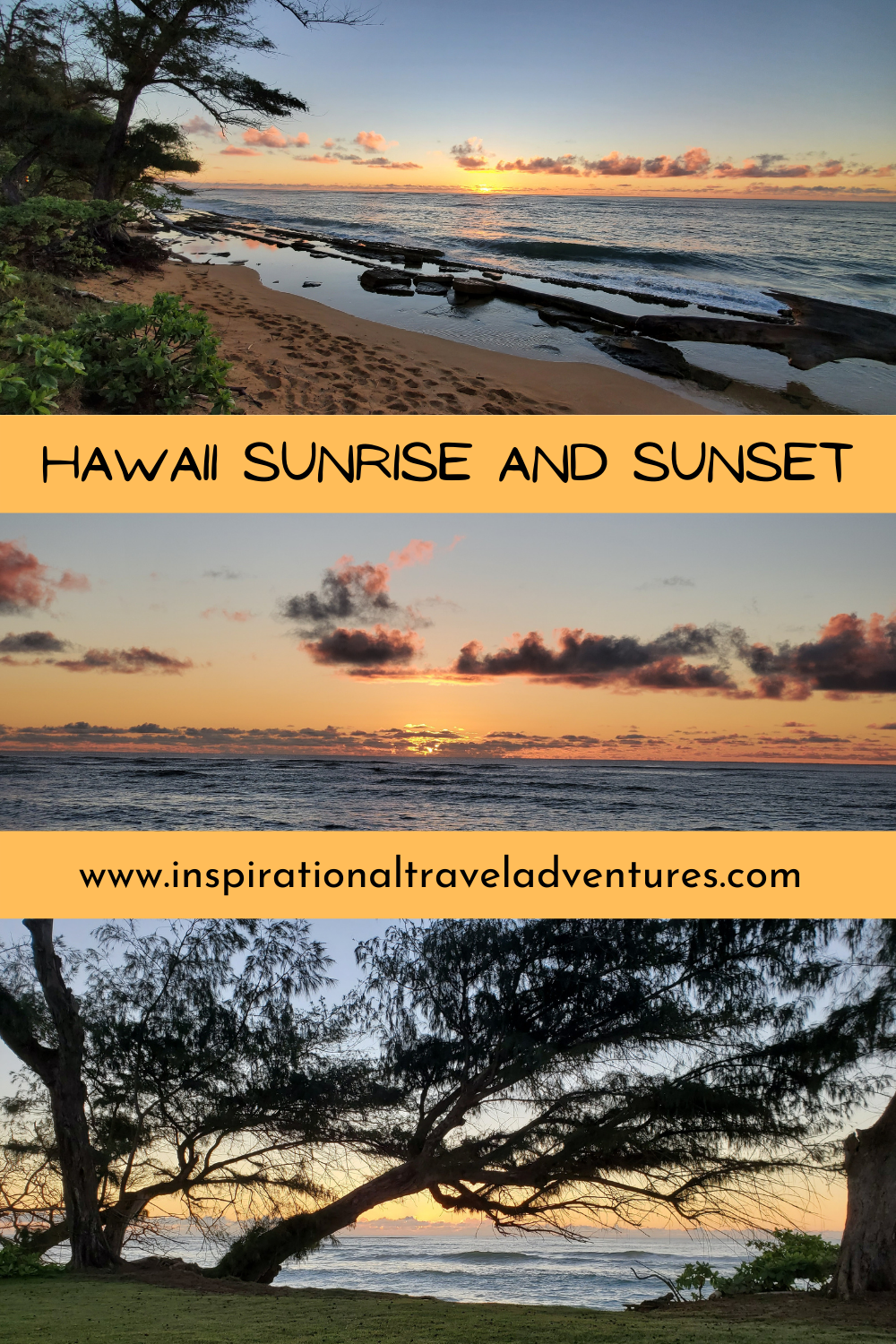 HAWAII SUNRISE AND SUNSET