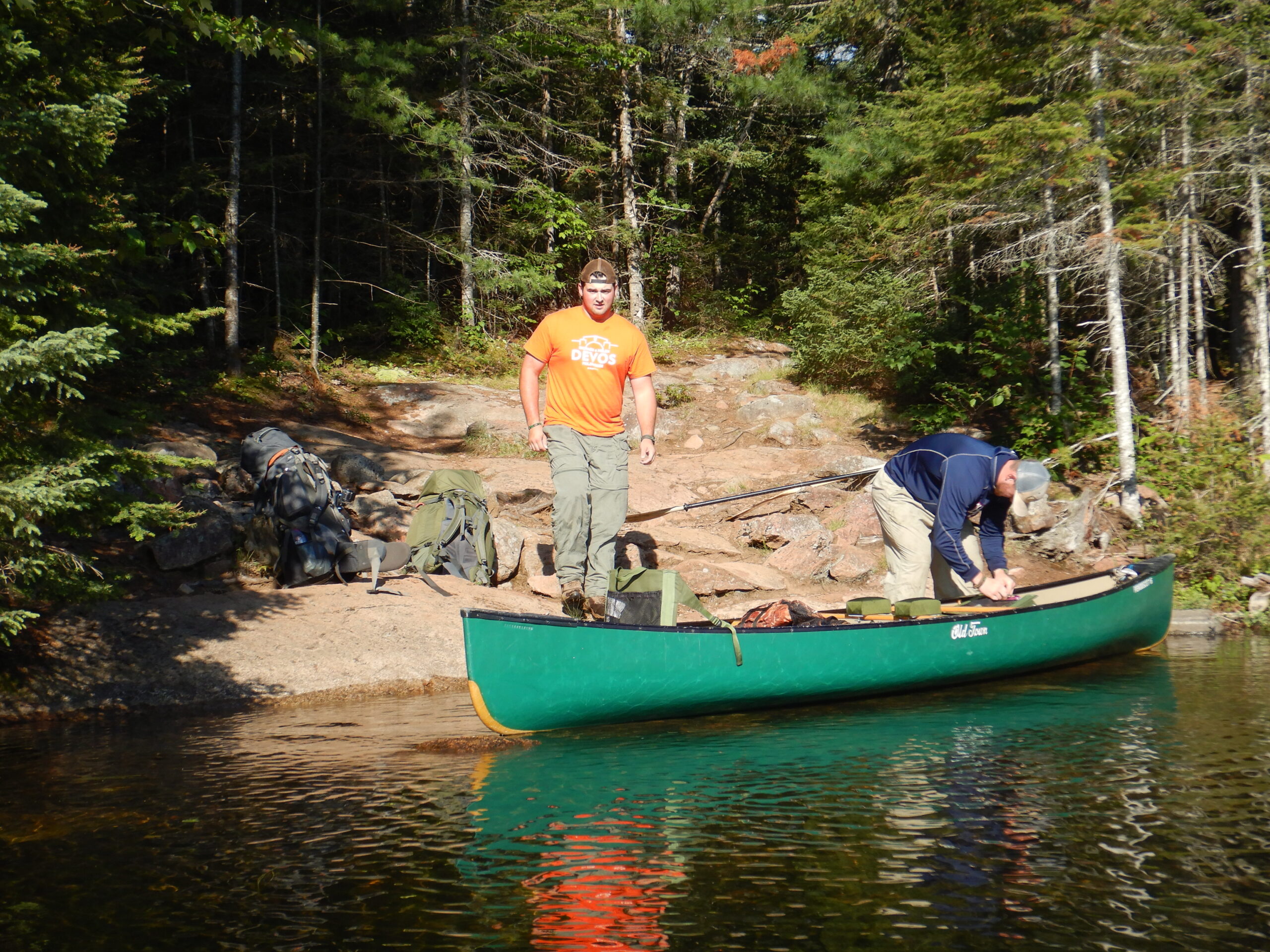 BWCA portaging canoeing