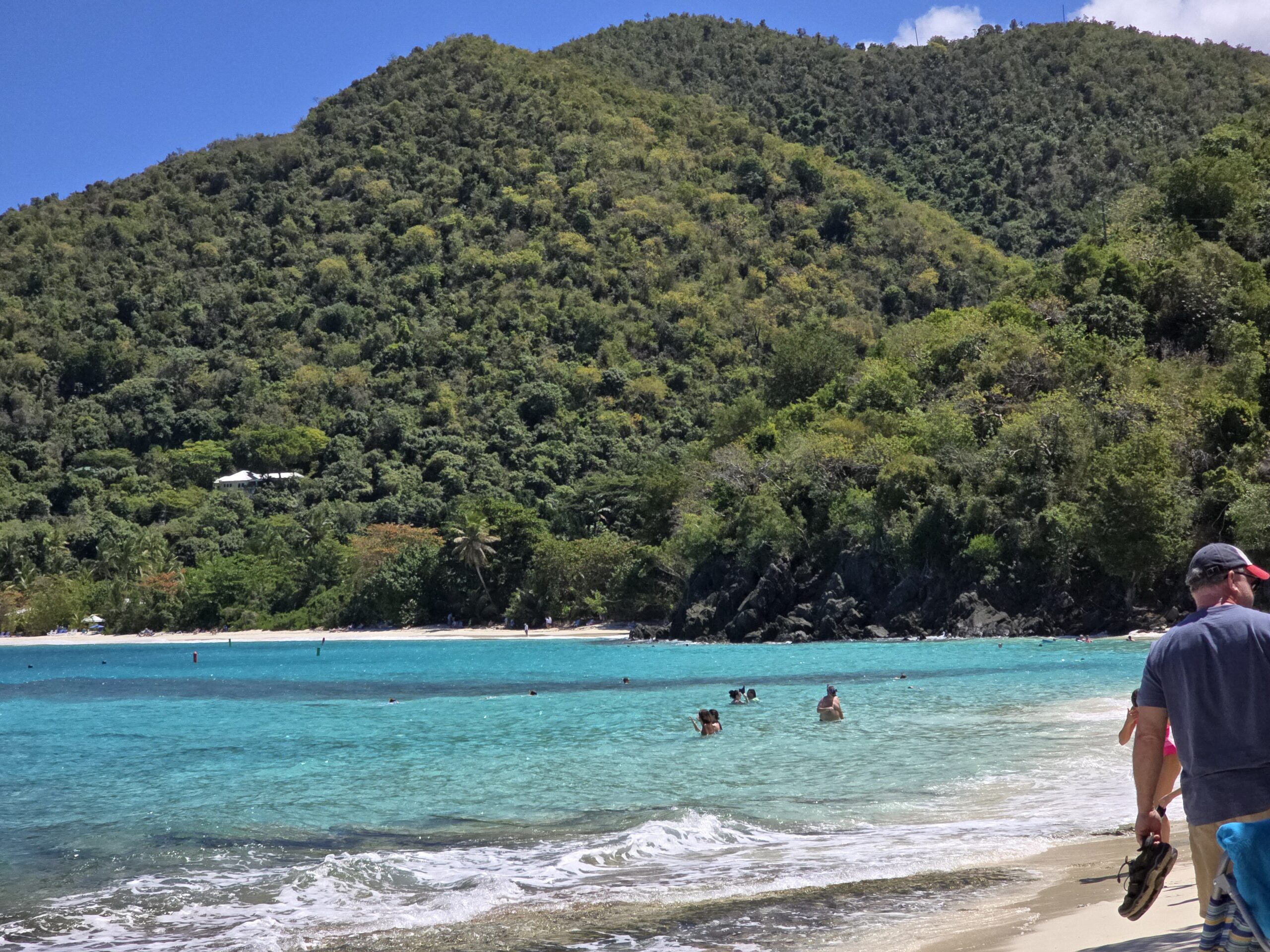 Hawksnest Beach Saint john usvi freshwater church